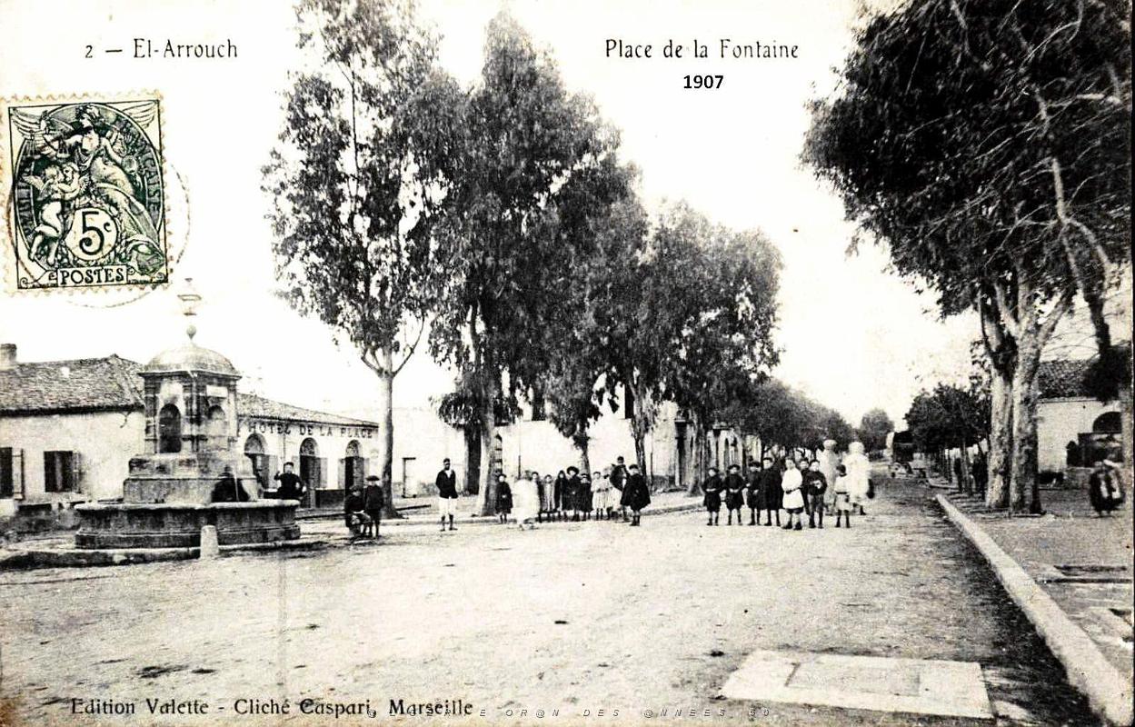 El-Arrouch - Place de la Fontaine - 1907.jpg